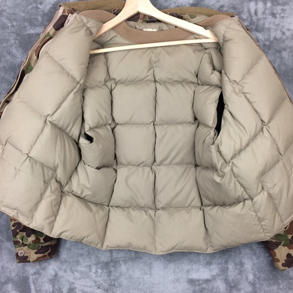 Vtg Woods Goose Camo Jacket Shell w Zip In Down Vest Mens Large Canada Hunting - Picture 12 of 16